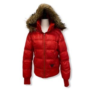 🛍 3/$30 Guess Red Puffer Jacket